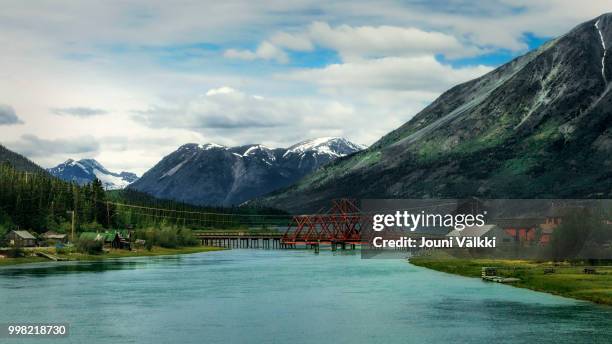 carcross, yukon - carcross stock pictures, royalty-free photos & images