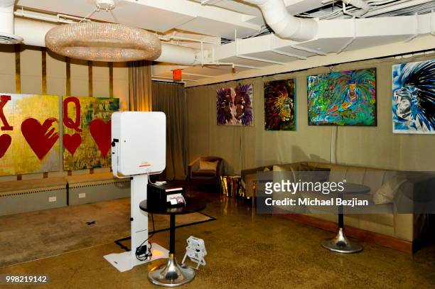 General view at Gilda Garza Presents Kings & Queens Art Exhibition in Support of Together1Heart on July 12, 2018 in Los Angeles, California.