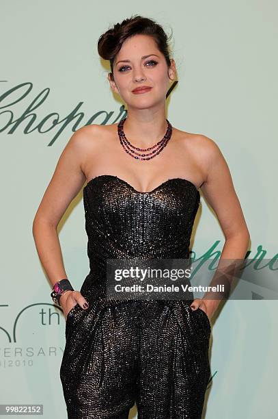 Actress Marion Cotillard attends the Chopard 150th Anniversary Party at the VIP Room, Palm Beach during the 63rd Annual International Cannes Film...