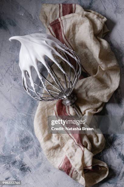 process of cooking meringue - drawstring bag stock pictures, royalty-free photos & images