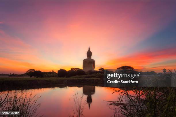 big golden buddha. - sanyi stock pictures, royalty-free photos & images