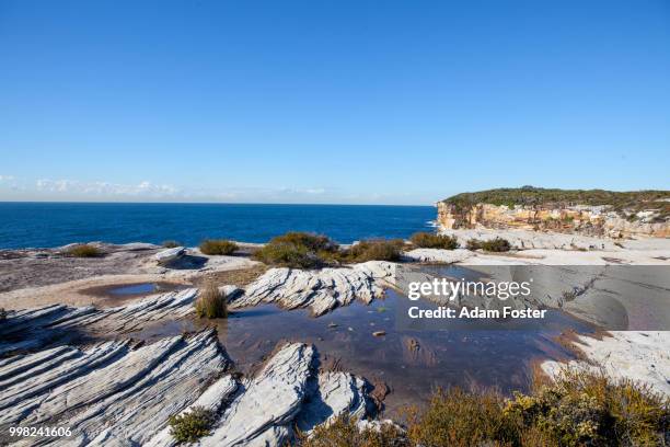 malabar headland coastline - malabar headland stock pictures, royalty-free photos & images