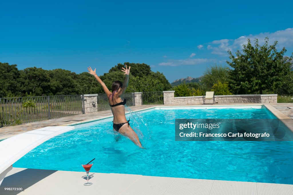 Summer in the pool