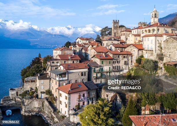 Corenno Plinio village. Western coast of Lake Como. Lombardia. Italy. Europe. Photo by: Carlo Borlenghi/REDA&CO/Universal Images Group via Getty...