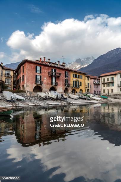 Mandello village. Historical center. Lake Como. Lombardia. Italy. Europe. Photo by: Carlo Borlenghi/REDA&CO/Universal Images Group via Getty Images