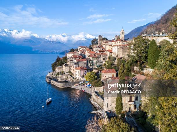 Corenno Plinio village. Western coast of Lake Como. Lombardia. Italy. Europe. Photo by: Carlo Borlenghi/REDA&CO/Universal Images Group via Getty...