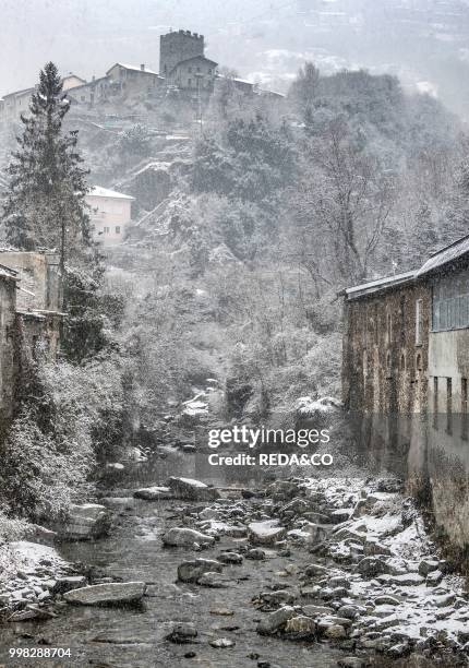 Torrent Varrone in localita Castello. Dervio.eastern shore of Lake Como. Lombardia. Italy. Europe. Photo by: Carlo Borlenghi/REDA&CO/Universal Images...