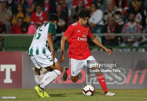 Benfica midfielder Joao Felix from Portugal in action during the Pre-Season Friendly match between SL Benfica and Vitoria Setubal at Estadio do...