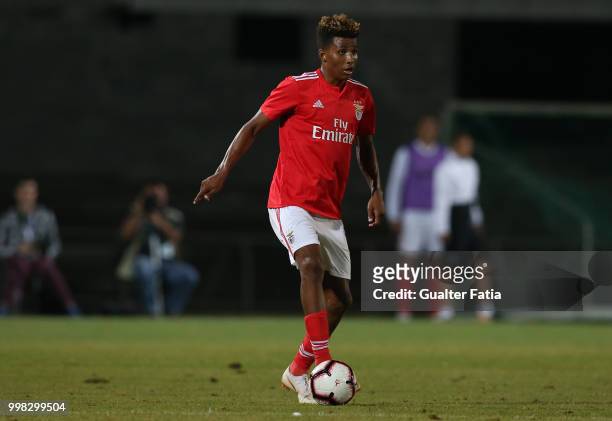 Benfica midfielder Gedson Fernandes from Portugal in action during the Pre-Season Friendly match between SL Benfica and Vitoria Setubal at Estadio do...