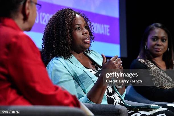 Journalist A'Lelia Bundles, Dr. Tiffany Gill and award winning film and television hair designer Camille Friend appear at In Her Footsteps: The...