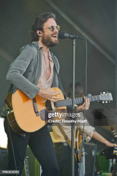 Father John Misty performs on the first day of the Forecastle Festival on July 13, 2018 in Louisville, Kentucky.