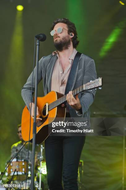 Father John Misty performs on the first day of the Forecastle Festival on July 13, 2018 in Louisville, Kentucky.