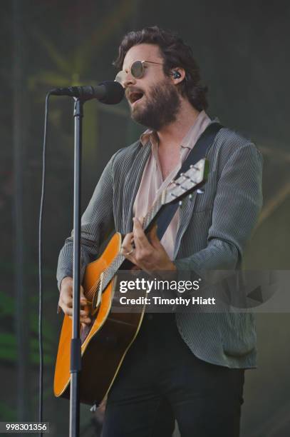 Father John Misty performs on the first day of the Forecastle Festival on July 13, 2018 in Louisville, Kentucky.