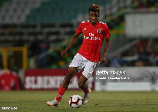 Benfica midfielder Gedson Fernandes from Portugal in action during the Pre-Season Friendly match between SL Benfica and Vitoria Setubal at Estadio do...
