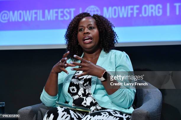 Dr. Tiffany Gill appears at In Her Footsteps: The Legacy of Madam C.J. Walker at the March On Washington Film Festival on July 13, 2018 in...