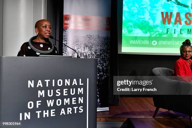 Artistic Director Isisara Bey appears at In Her Footsteps: The Legacy of Madam C.J. Walker at the March On Washington Film Festival on July 13, 2018...