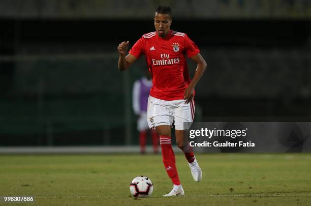 Benfica defender Tyronne Ebuehi from Nigeria in action during the Pre-Season Friendly match between SL Benfica and Vitoria Setubal at Estadio do...