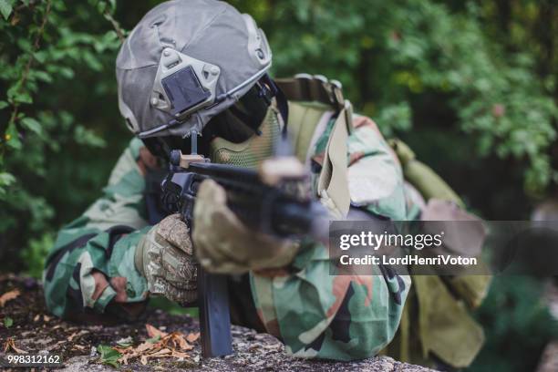 special forces soldier - airsoft stock pictures, royalty-free photos & images