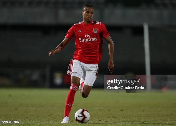 Benfica defender Tyronne Ebuehi from Nigeria in action during the Pre-Season Friendly match between SL Benfica and Vitoria Setubal at Estadio do...