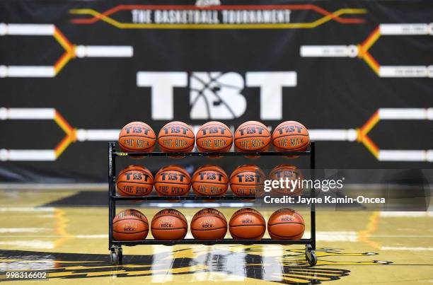 General view at Eagle's Nest Arena for the start of The Basketball Tournament Western Regional on July 13, 2018 in Los Angeles, California. The...