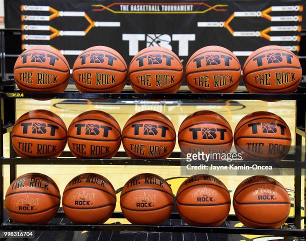 General view at Eagle's Nest Arena for the start of The Basketball Tournament Western Regional on July 13, 2018 in Los Angeles, California. The...