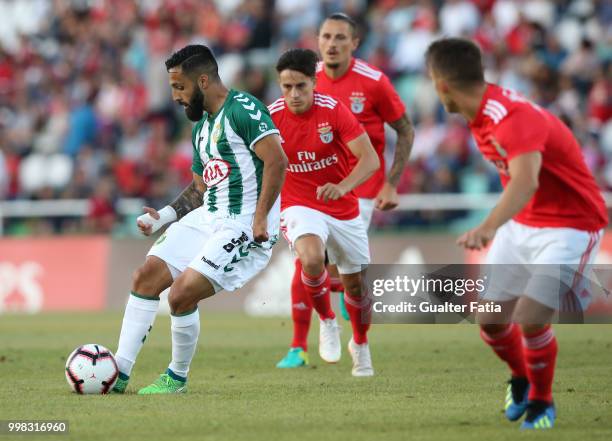 Vitoria Setubal midfielder Joao Costinha from Portugal in action during the Pre-Season Friendly match between SL Benfica and Vitoria Setubal at...