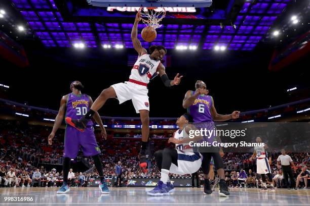 During BIG3 - Week Four at Little Caesars Arena on July 13, 2018 in Detroit, Michigan.