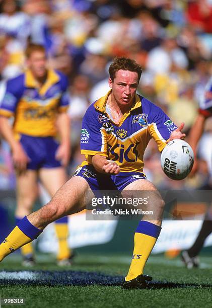 Jason Taylor for Parramatta in action during the NRL fourth qualifying final match played between the Parramatta Eels and the New Zealand Warriors...