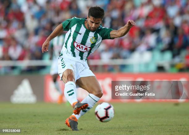 Vitoria Setubal midfielder Nuno Valente from Portugal in action during the Pre-Season Friendly match between SL Benfica and Vitoria Setubal at...