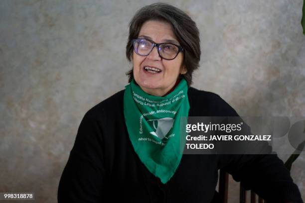 Argentinian Elsa Schvartzman, sociology professor at the University of Buenos Aires and member of the National Campaign for the Right to Legal, Safe...