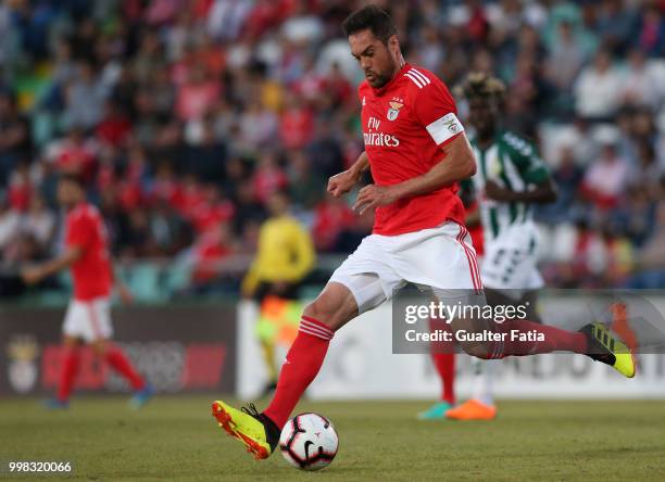 Benfica defender Jardel from Brazil in action during the Pre-Season Friendly match between SL Benfica and Vitoria Setubal at Estadio do Bonfim on...