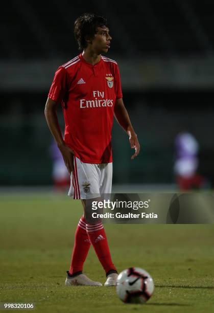 Benfica midfielder Joao Felix from Portugal in action during the Pre-Season Friendly match between SL Benfica and Vitoria Setubal at Estadio do...