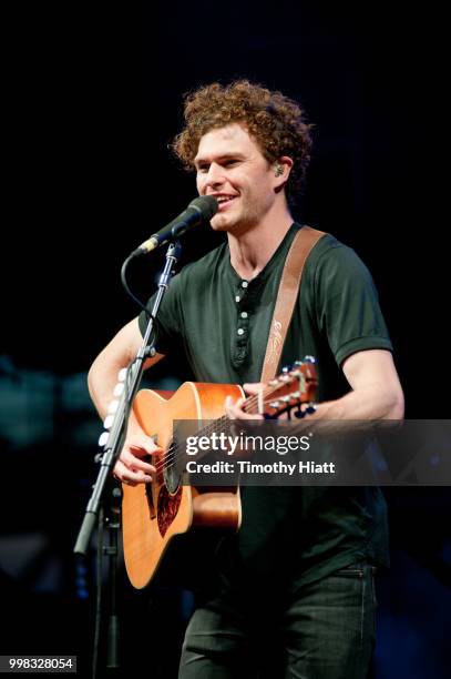 Vance Joy performs on day one of the Forecastle Festival on July 13, 2018 in Louisville, Kentucky.