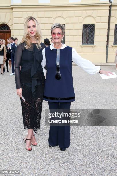 Elisabeth von Thurn und Taxis and her mother Gloria von Thurn und Taxis attend the Thurn & Taxis Castle Festival 2018 - 'Tosca' Opera Premiere on...