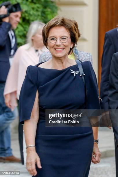 German politician Emilia Mueller attends the Thurn & Taxis Castle Festival 2018 - 'Tosca' Opera Premiere on July 13, 2018 in Regensburg, Germany.