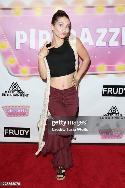 Ainsley Ross attends the premiere of "Piperazzi" and Matt Dugan's "Big Big Big Big Birthday Bash" at The Federal Bar on July 13, 2018 in North...