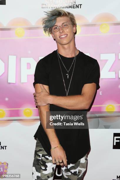 Cam Huff attends the premiere of "Piperazzi" and Matt Dugan's "Big Big Big Big Birthday Bash" at The Federal Bar on July 13, 2018 in North Hollywood,...