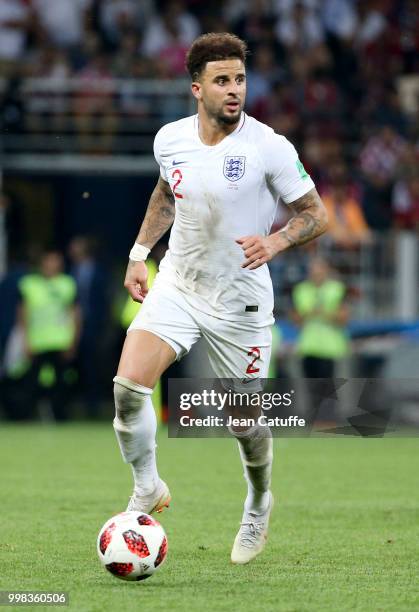 Kyle Walker during the 2018 FIFA World Cup Russia Semi Final match between England and Croatia at Luzhniki Stadium on July 11, 2018 in Moscow, Russia.