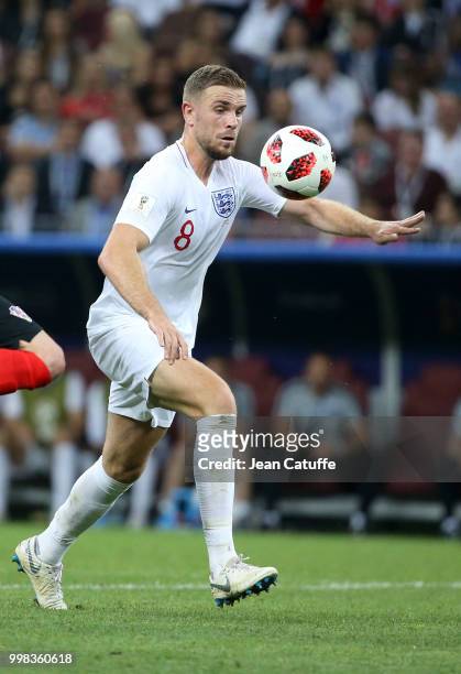 Jordan Henderson of England during the 2018 FIFA World Cup Russia Semi Final match between England and Croatia at Luzhniki Stadium on July 11, 2018...