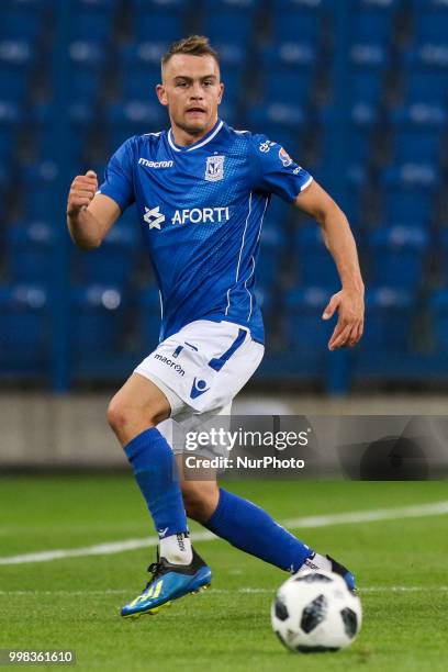 During UEFA Europa League Elimination First qualifying round match between Lech Poznan and Gandzasar Kapan at Stadium Miejski in Poznan, Poland, on...