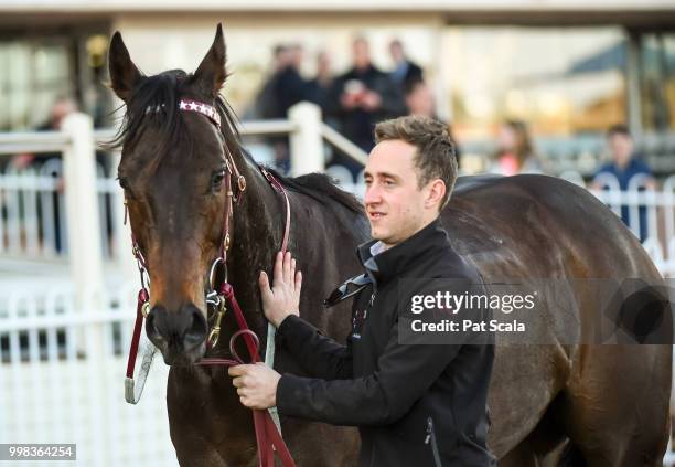 Voodoo Lad after winning the Ladbrokes Sir John Monash Stakes ,at Caulfield Racecourse on July 14, 2018 in Caulfield, Australia.