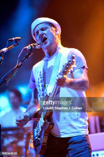 Isaac Brock of the band Modest Mouse performs during the 2018 Forecastle Music Festival on July 13, 2018 in Louisville, Kentucky.
