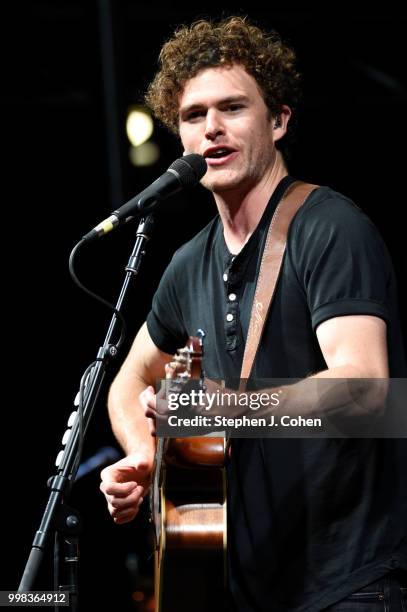 Vance Joy performs at the 2018 Forecastle Music Festival on July 13, 2018 in Louisville, Kentucky.