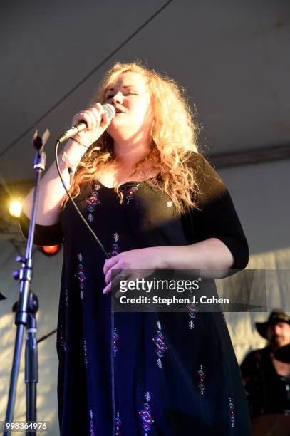 Carly Johnson performs during the 2018 Forecastle Music Festival on July 13, 2018 in Louisville, Kentucky.