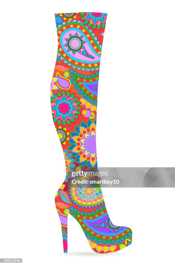 Bottes de mode féminine