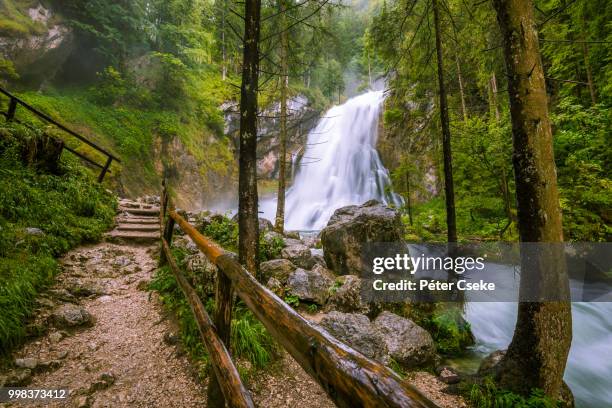 gollinger wasserfall - wasserfall stock pictures, royalty-free photos & images