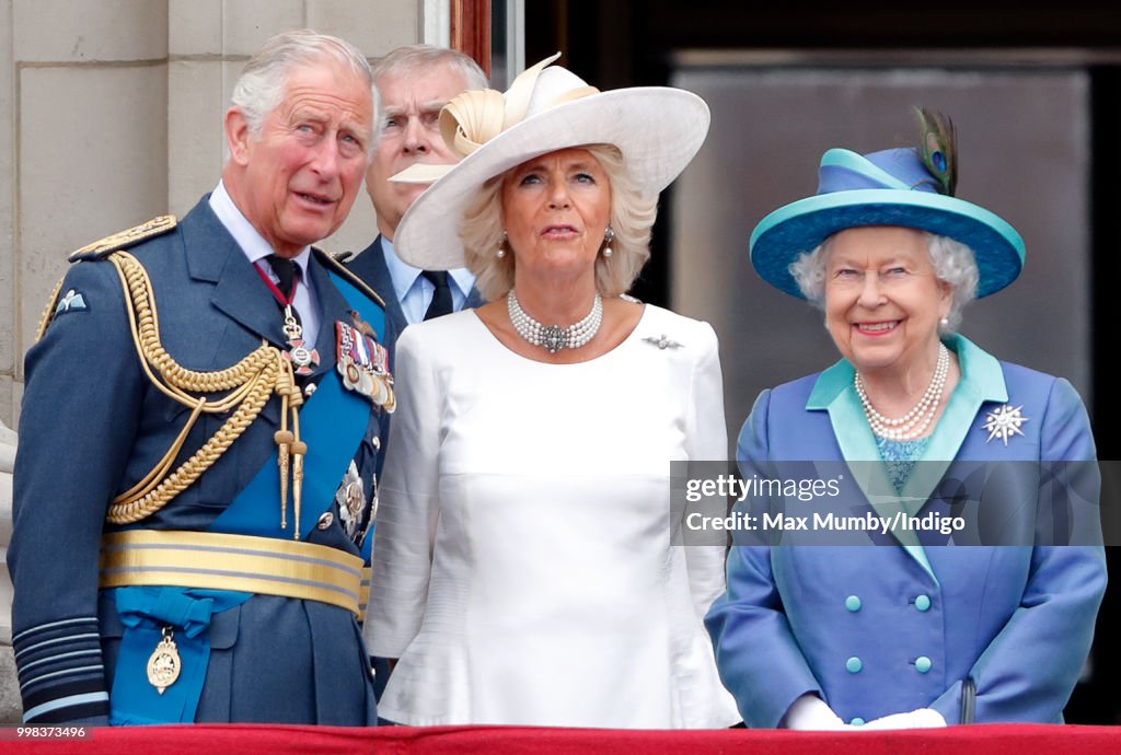 Members Of The Royal Family Attend Events To Mark The Centenary Of The RAF