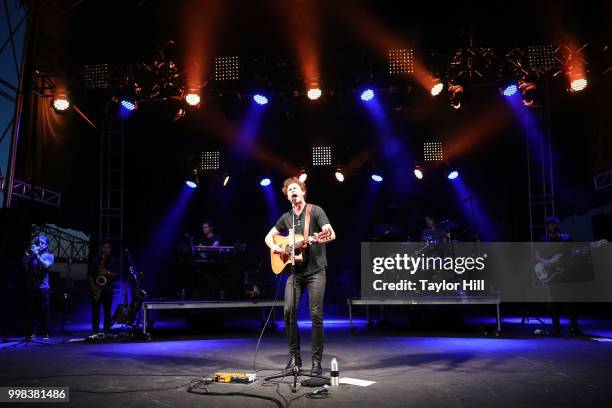 Vance Joy performs during the 2018 Forecastle Music Festival at Louisville Waterfront Park on July 13, 2018 in Louisville, Kentucky.
