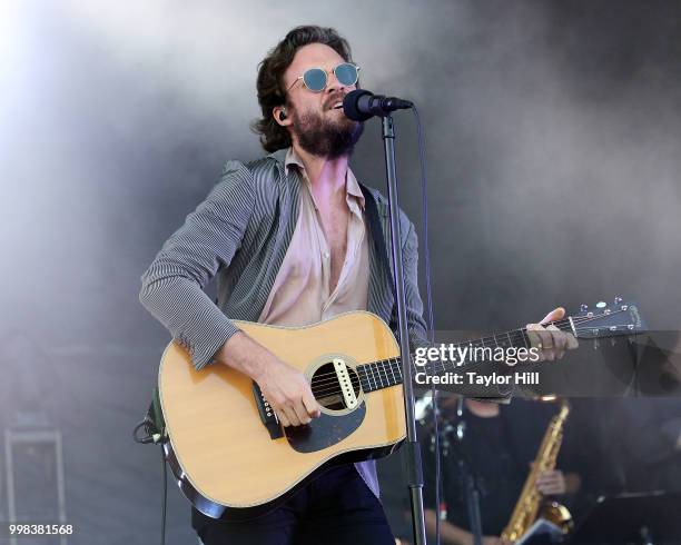 Father John Misty performs during the 2018 Forecastle Music Festival at Louisville Waterfront Park on July 13, 2018 in Louisville, Kentucky.