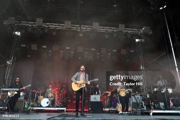 Father John Misty performs during the 2018 Forecastle Music Festival at Louisville Waterfront Park on July 13, 2018 in Louisville, Kentucky.